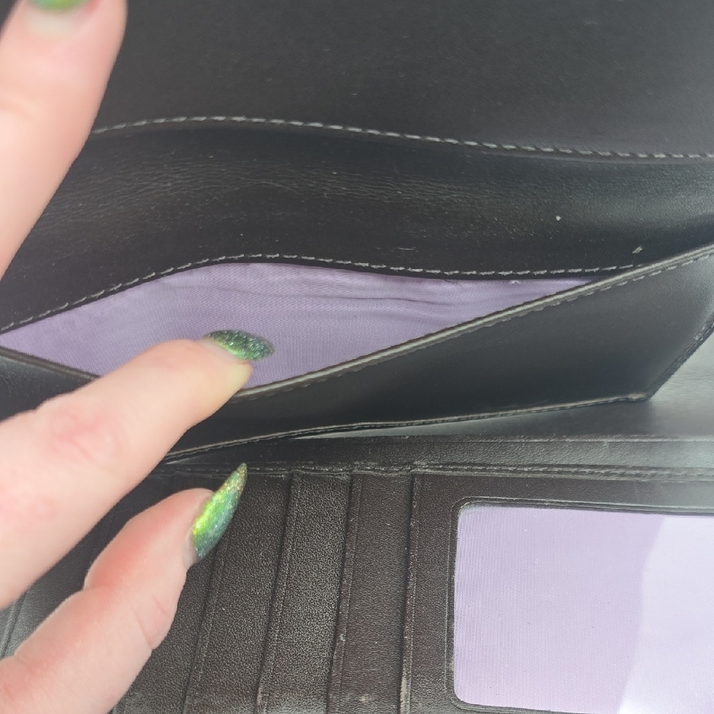Coach Brown Signature Mono Canvas Continental Wallet W/ Checkbook Holder (EUC)✨️ - Picture 10 of 12
